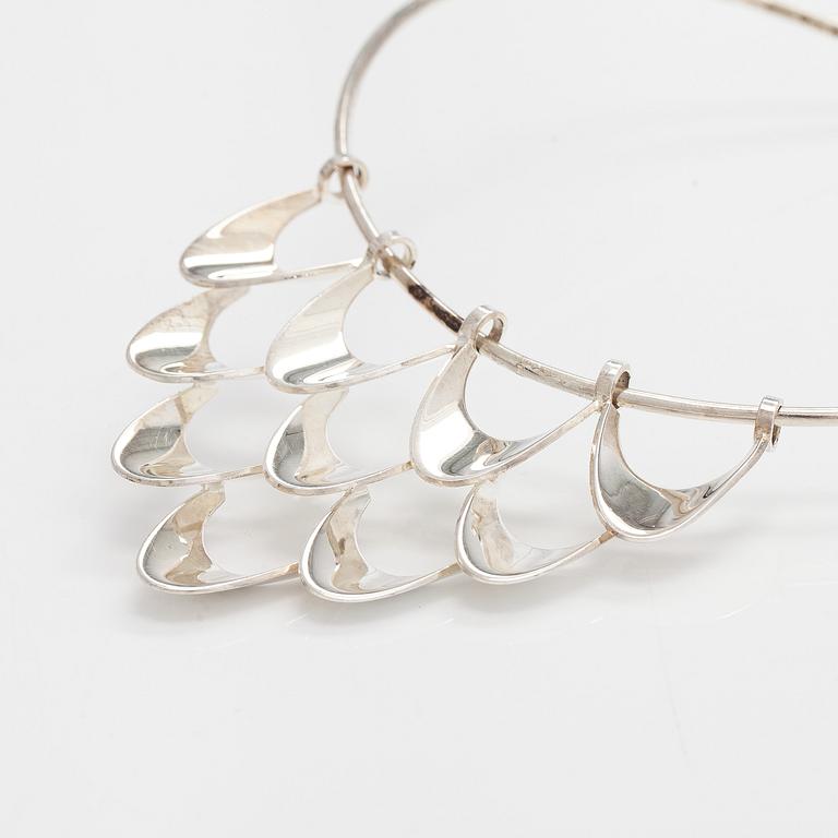 Theresia Hvorslev, necklace, silver, Alton, Falköping 1973.