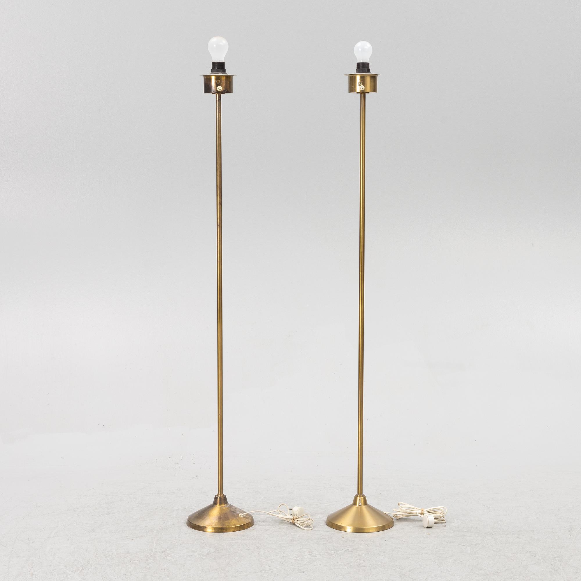 Hans-Agne Jakobsson, floor lamps, a pair, Markaryd, second half of the 20th century.