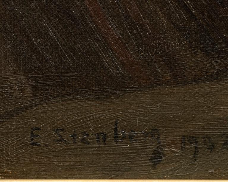 Emerik Stenberg, Kvinna vid vävstol.