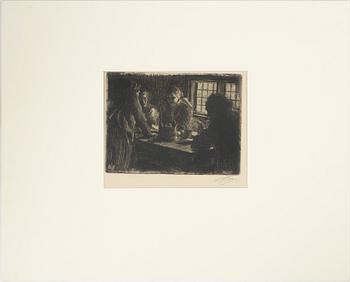 Anders Zorn, etching, 1905, signed in pencil.