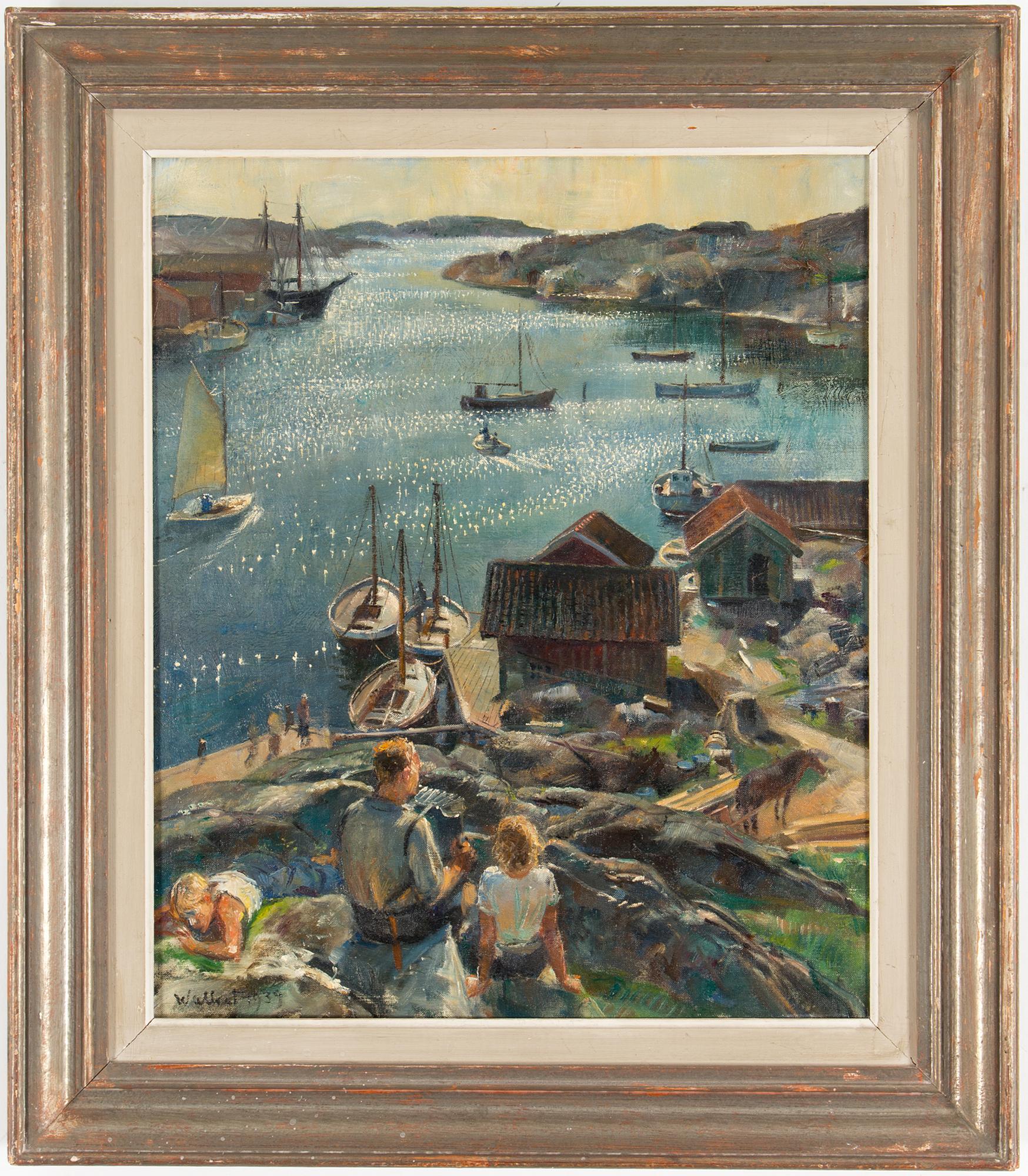 AXEL WALLERT, oil on canvas. Signed and dated 1939.