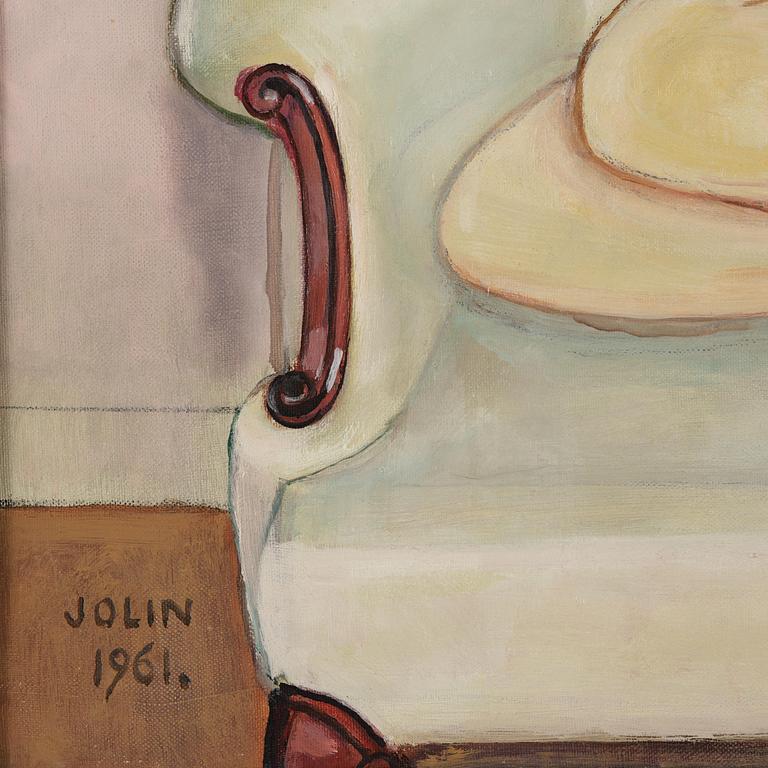 Einar Jolin, Model in armchair.
