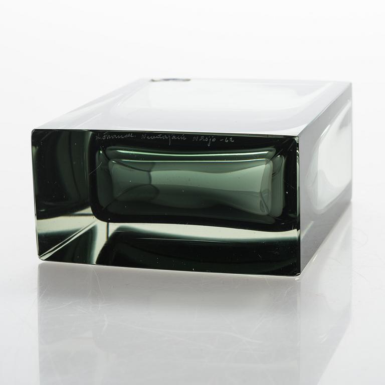 Kaj Franck, Galss vase model KF 262, signed K. Franck, Nuutajärvi Notsjö -62.