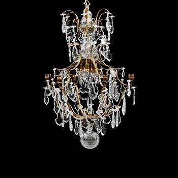 LJUSKRONA, barockstil, 1900-talets andra hälft. Höjd ca 80 cm.