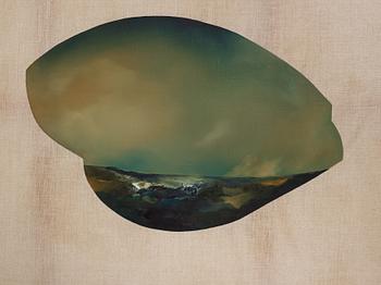 Hannes Michanek, signed and dated 2011 verso. Mixed media on canvas.