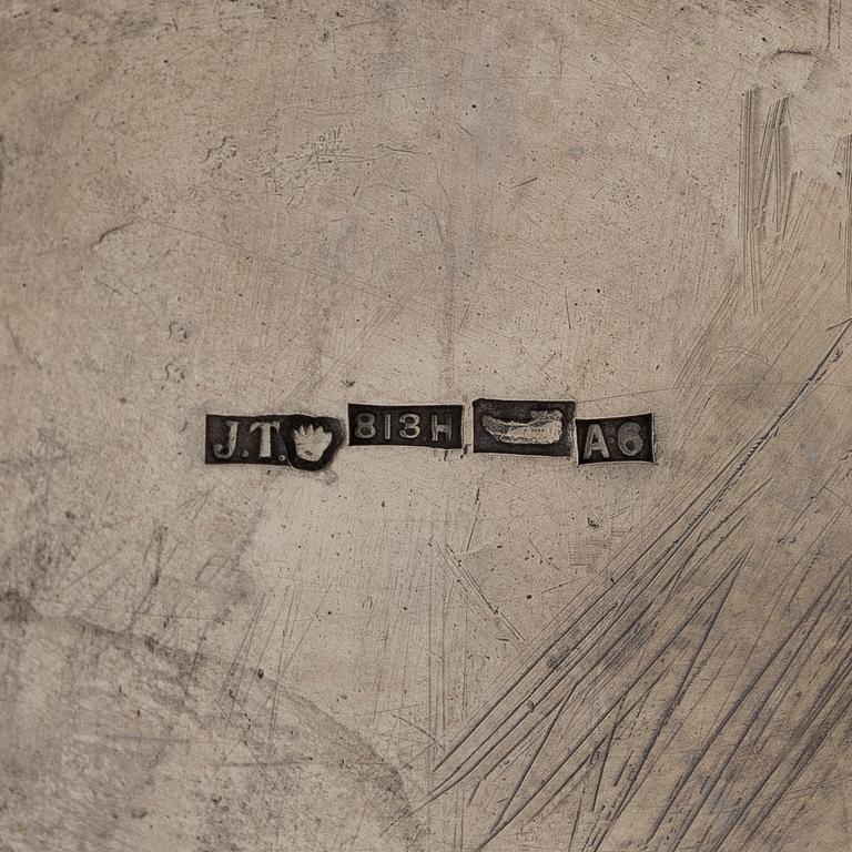 A three-piece silver coffee set in silver, Helsinki 1930 and 1938.