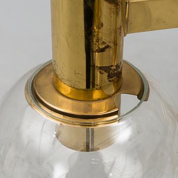 A brass ceiling light, Ott international, Germany, second half of the 20th century.