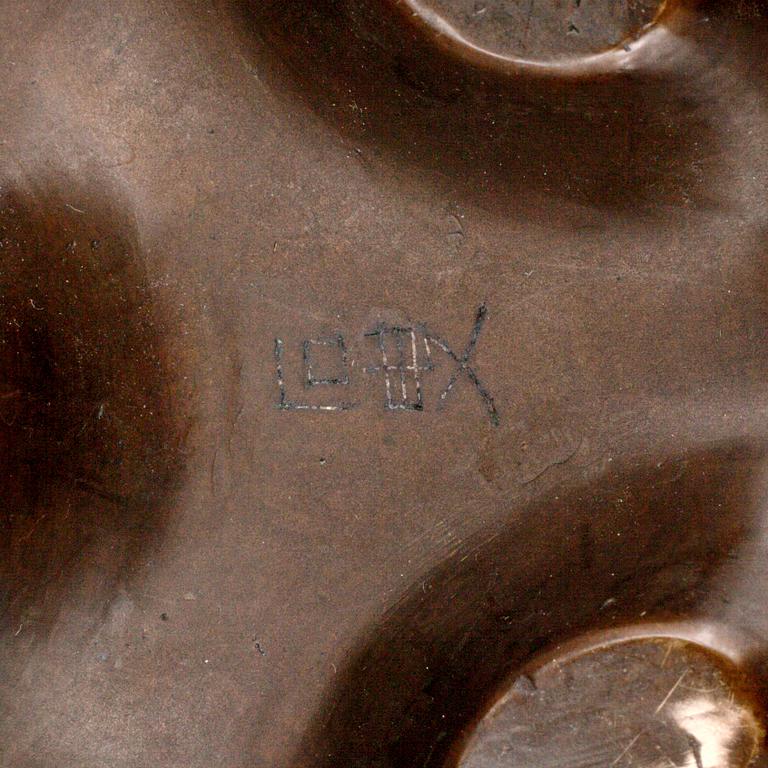 RÖKELSEKAR, brons. Kina, 1900-tal.