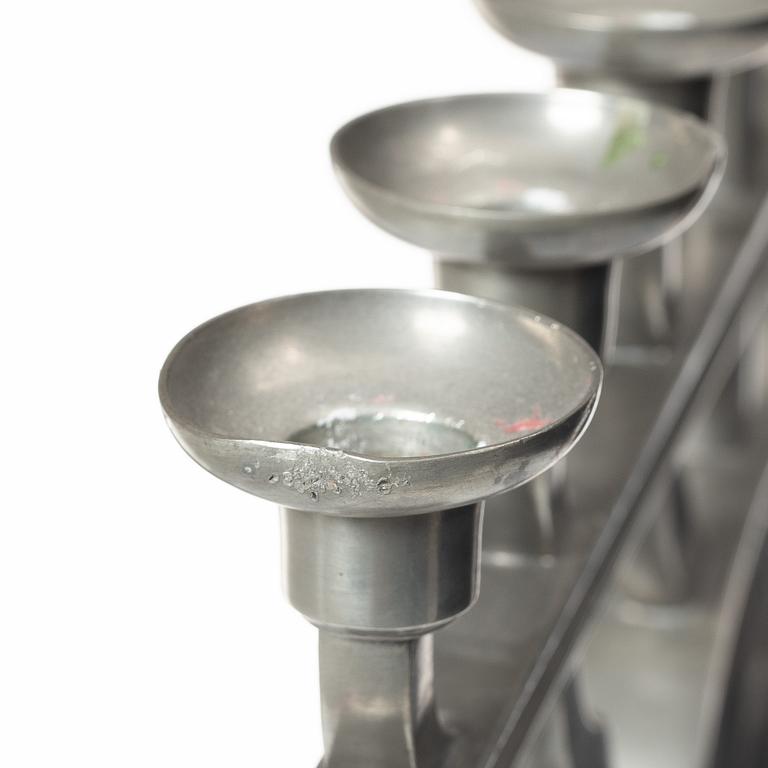 Astrid Aagesen, kandelaber, tenn, Helsingborg 1920/30-tal.