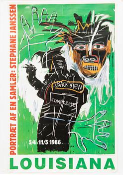 Exhibition poster, Louisiana, for Jean Michel Basquiat 1983.