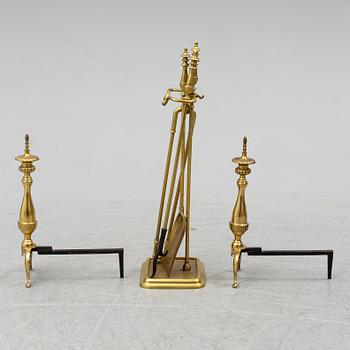 FIRE UTENSILS, 6 parts, 20th century.
