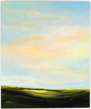 Cecilia Haupt, olja på pannå, signerad a tergo.