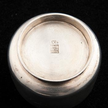 FRUKOSTSET, 4+1 delar, silver, Vladimirov, Ryssland 1893-1894. Tot. vikt ca 122,9 g.