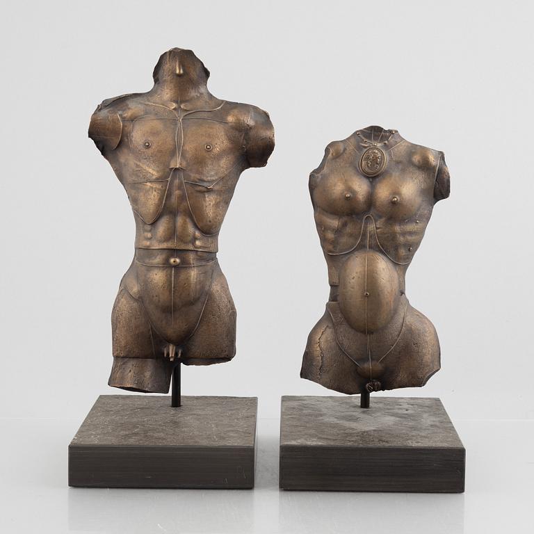 Paul Wunderlich, "Männlicher Torso"/"Weiblicher Torso".