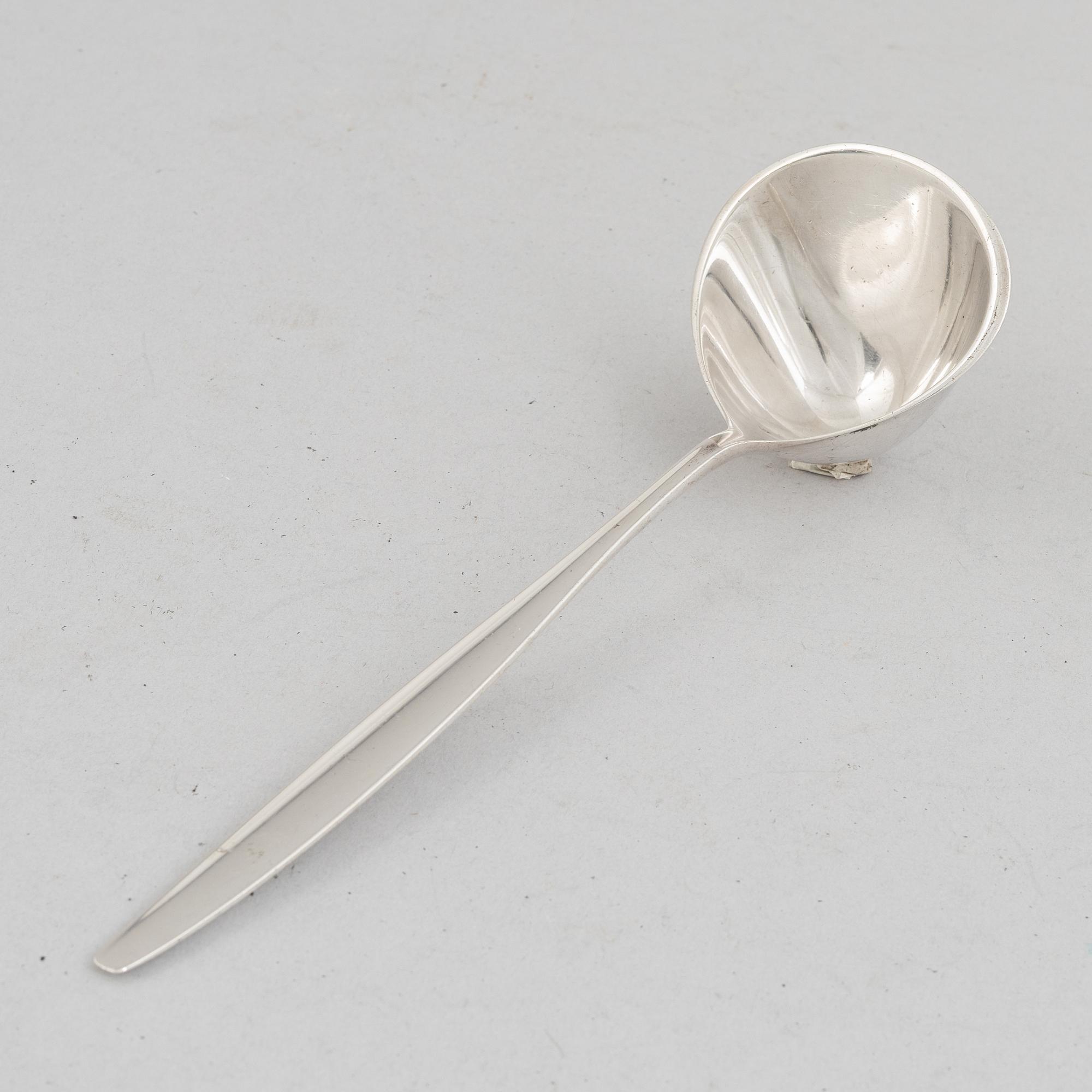 Tias Eckhoff, sauce ladle, sterling silver, "Cypress", Georg Jensen, Denmark.