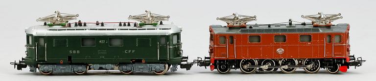 ELLOK, 2 st, "3014" och "3030", Märklin, 1900-talets andra hälft., Märklin, 1900-talets andra hälft.