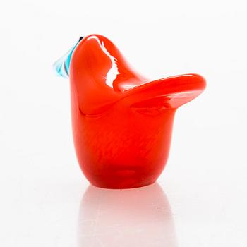 Oiva Toikka, glass bird signed Oiva Toikka Nuutajärvi Notsjö. 1972-78.