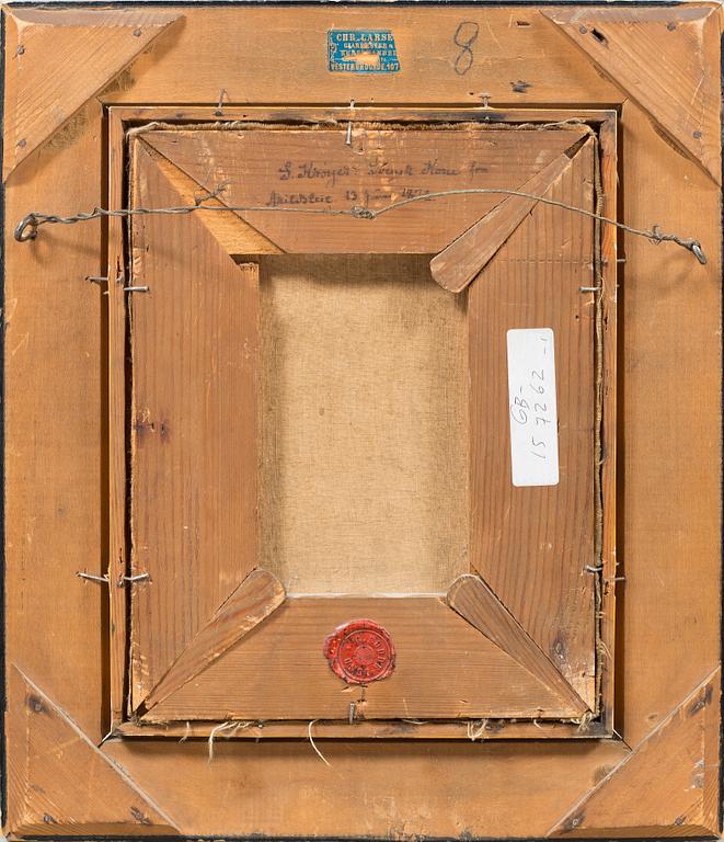 PEDER SEVERIN KRÖYER, oil on relined canvas, signed SK and dated 1872.