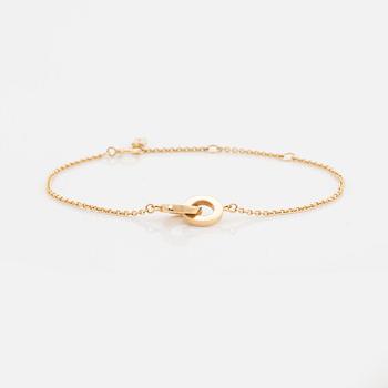 Efva Attling, armband, "You & Me Bracelet Gold" 18K guld med briljantslipade diamanter.