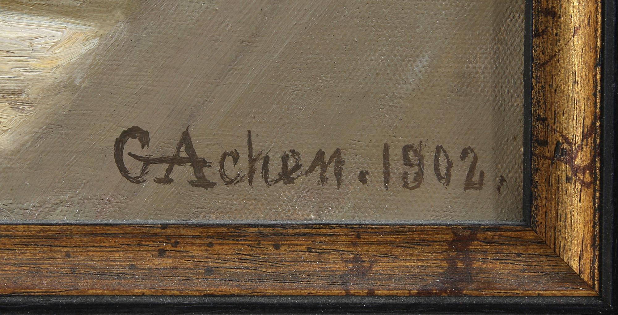 GEORG NIKOLAJ ACHEN, olja på duk, sign. o dat. 1902.