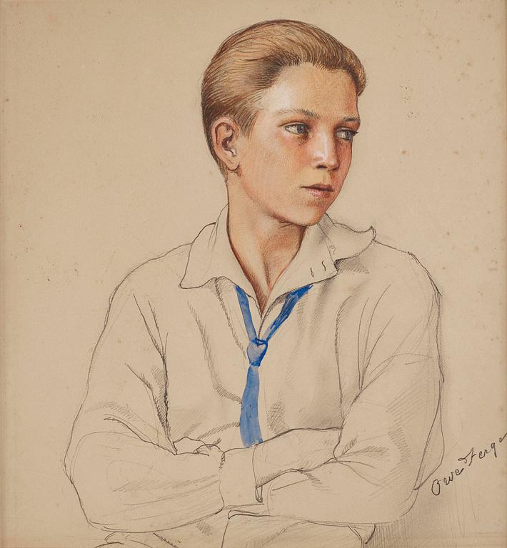 Owe Zerge, Portrait of a boy.