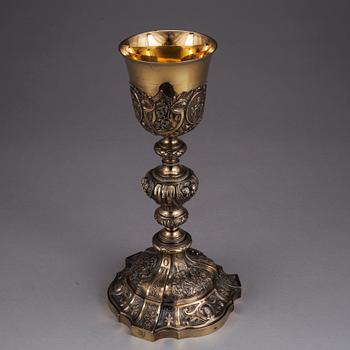 KALK, silver, Frankrike. Barockstil, 1900-tal. Vikt ca 615 gram.