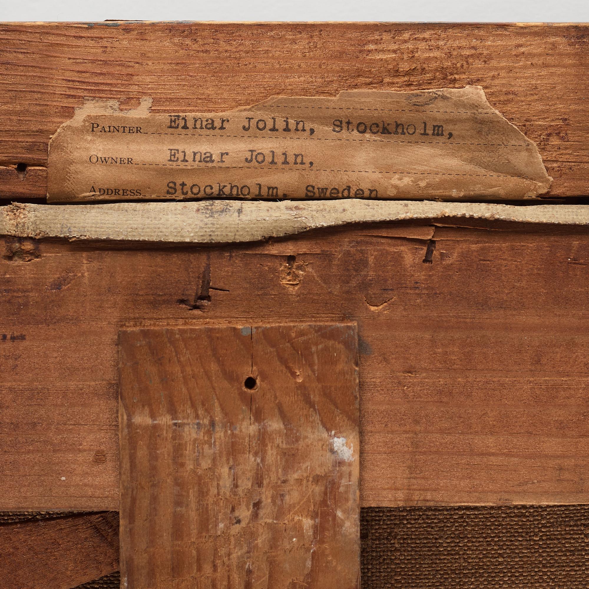 Einar Jolin, "Hockey".