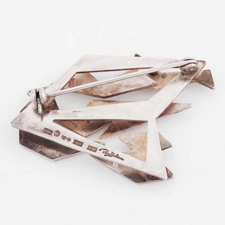 Rey Urban, a sterling silver brooch, Stockholm 1975.