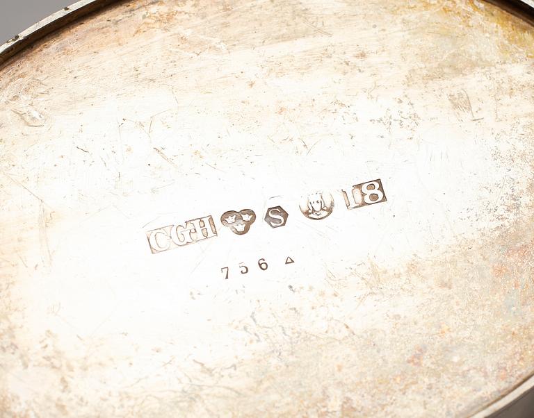 KAFFEKANNA, silver, CG Hallberg, Stockholm 1935. Vikt ca 428 g.