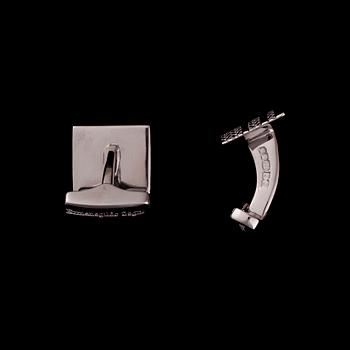 MANSCHETKNAPPAR, sterlingsilver, Ermenegildo Zegna, Edinburgh, 16,9 g. Original etui.