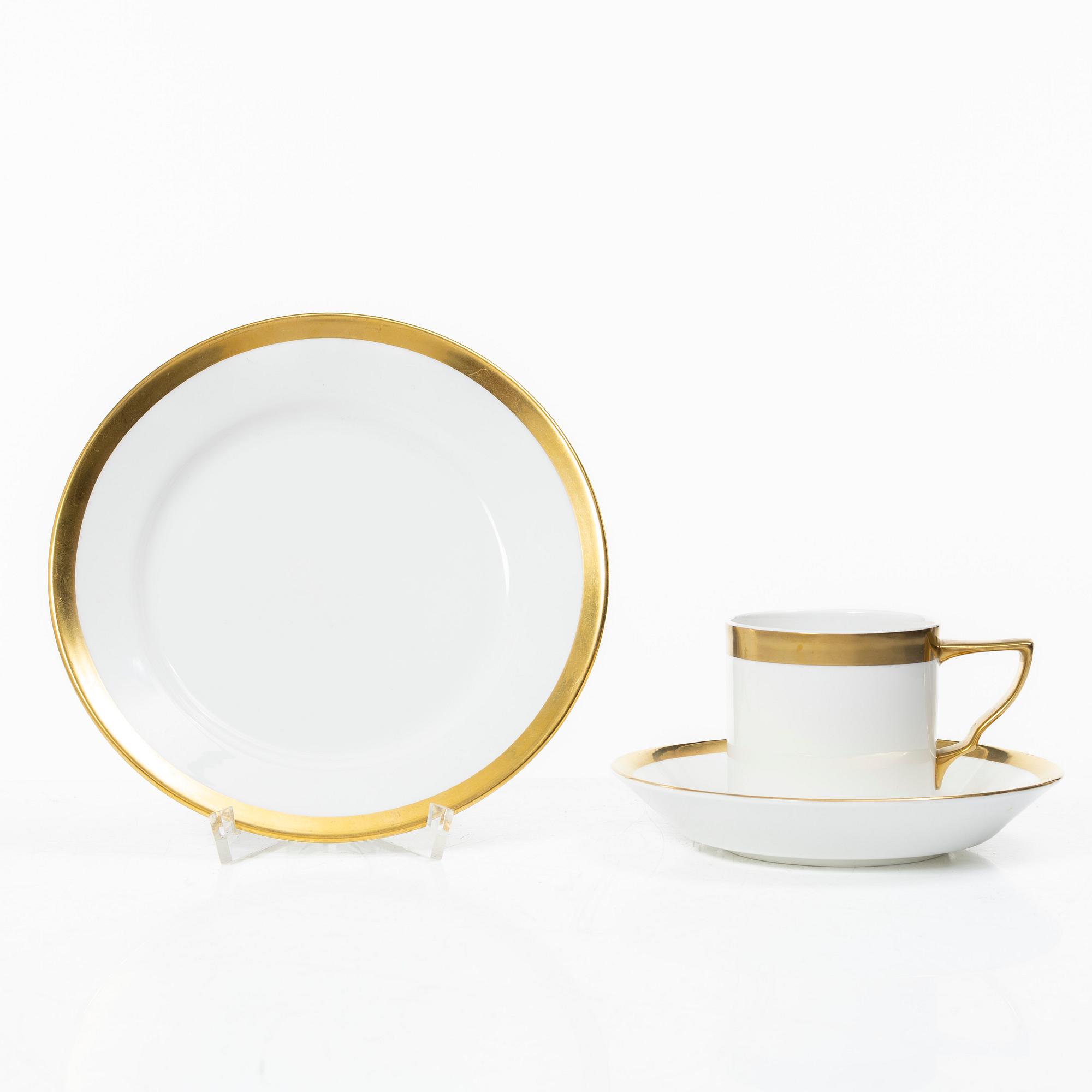 Karin Björquist, a 24 pcs  "Nobel", service, bone china, Orrefors.