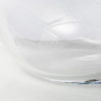 Reijmyre Glasbruk, mattallrikar 7 st, samt karaff, för Operakällaren.