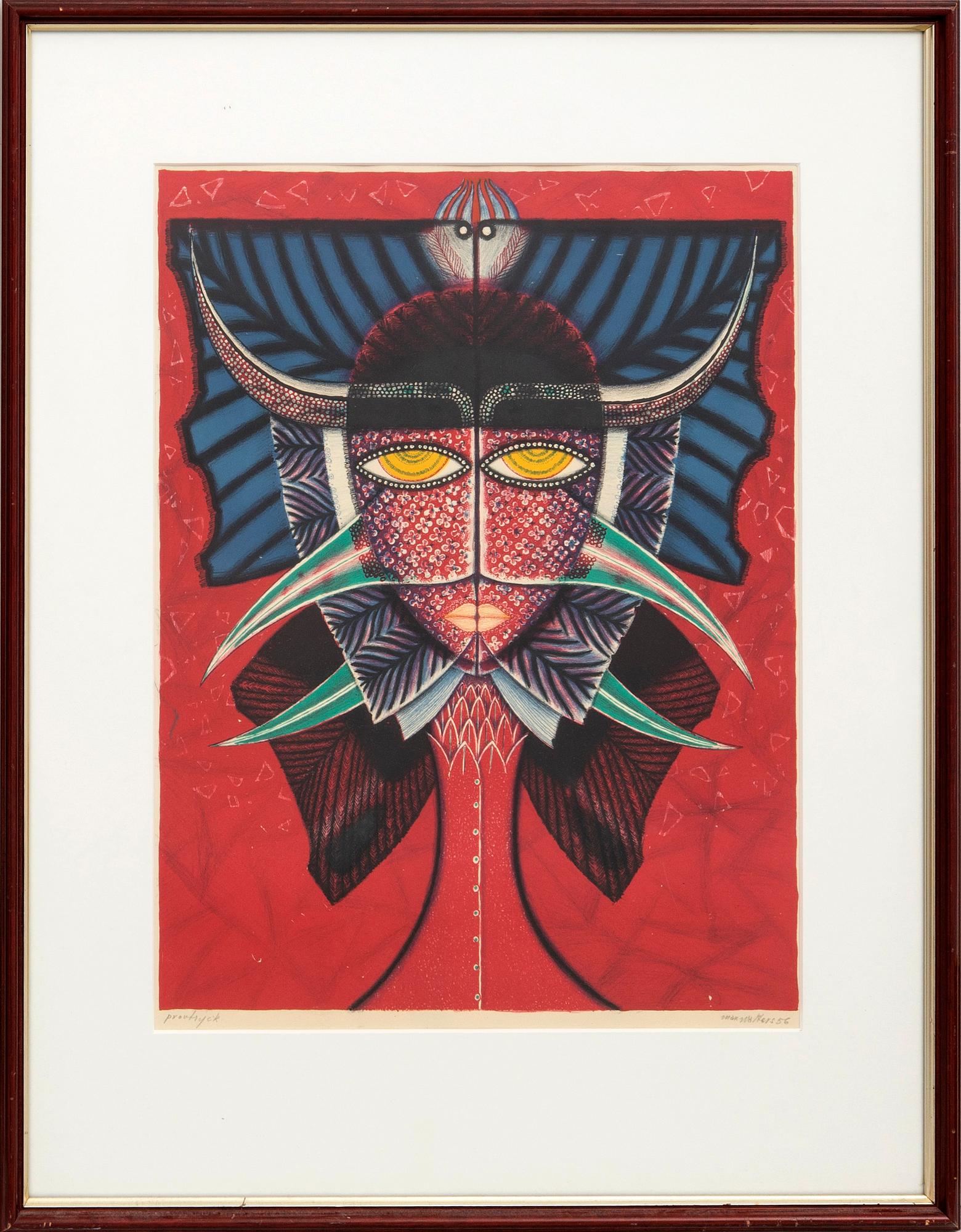 Max Walter Svanberg,  lithograph signed dated and numbered provtryck.