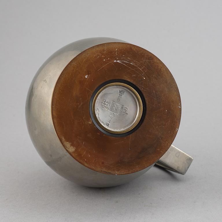 Carl Einar Borgström, kanna, tenn, Ystad Metall, 1934.