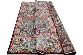 A Kashmar carpet, c. 388 x 299 cm.