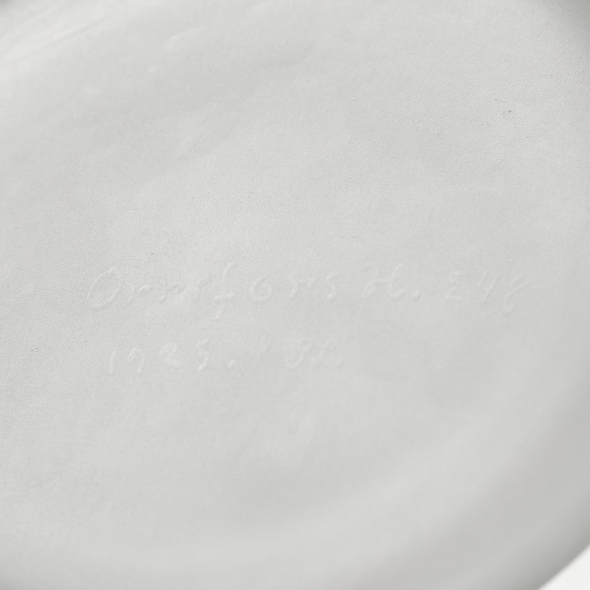Edward Hald, a Swedish Grace "Fyrverkeri" (Fireworks) engraved glass bowl with a plate, Orrefors, Sweden, 1925, model 248.