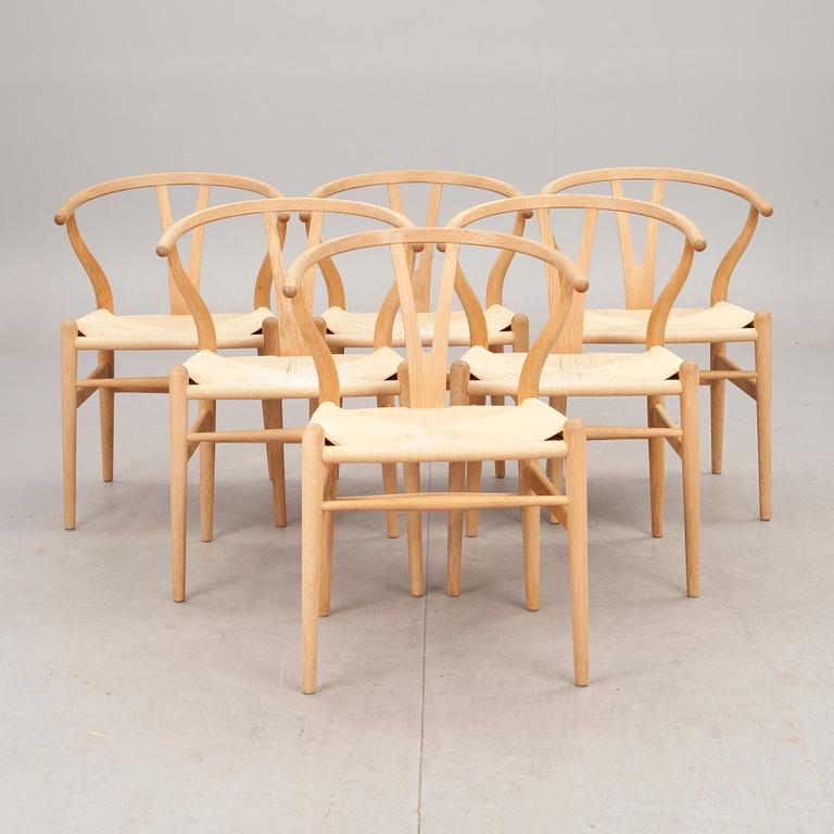 STOLAR, 6 st, "Y-stolen", Hans J. Wegner, Carl Hansen & Son.