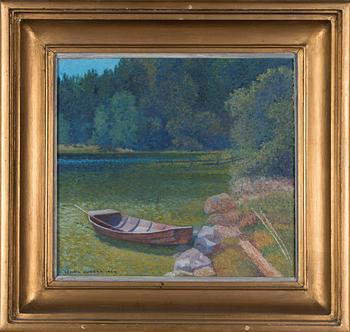 Lennu Juvela, Båt vid stranden.