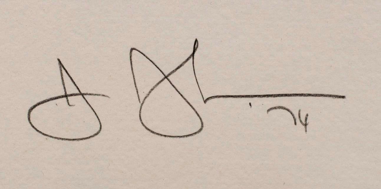 JASPER JOHNS, colour lithographe, signed and numbered 48/49, dated '74.