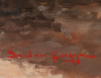 BAREND VAN DER BRUGGEN, olja på duk, signerad.