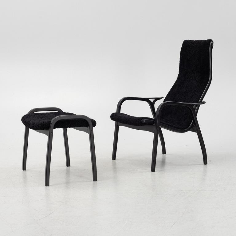Yngve Ekström, a 'Lamino' armchair with stool, Swedese, Sweden, 2019.