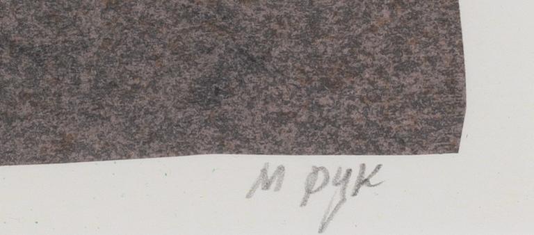 Madeleine Pyk, "Tusen dagar och en dröm", mapp med fyra färglitografier samt bok.