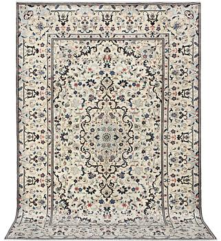 A Keshan carpet, c. 298 x 193 cm.