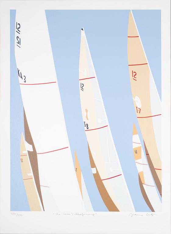 Franco Costa, "Red spinnaker in Florida", "Newport's sunset", "The ocean's championship", "The pride of Italia" (4).