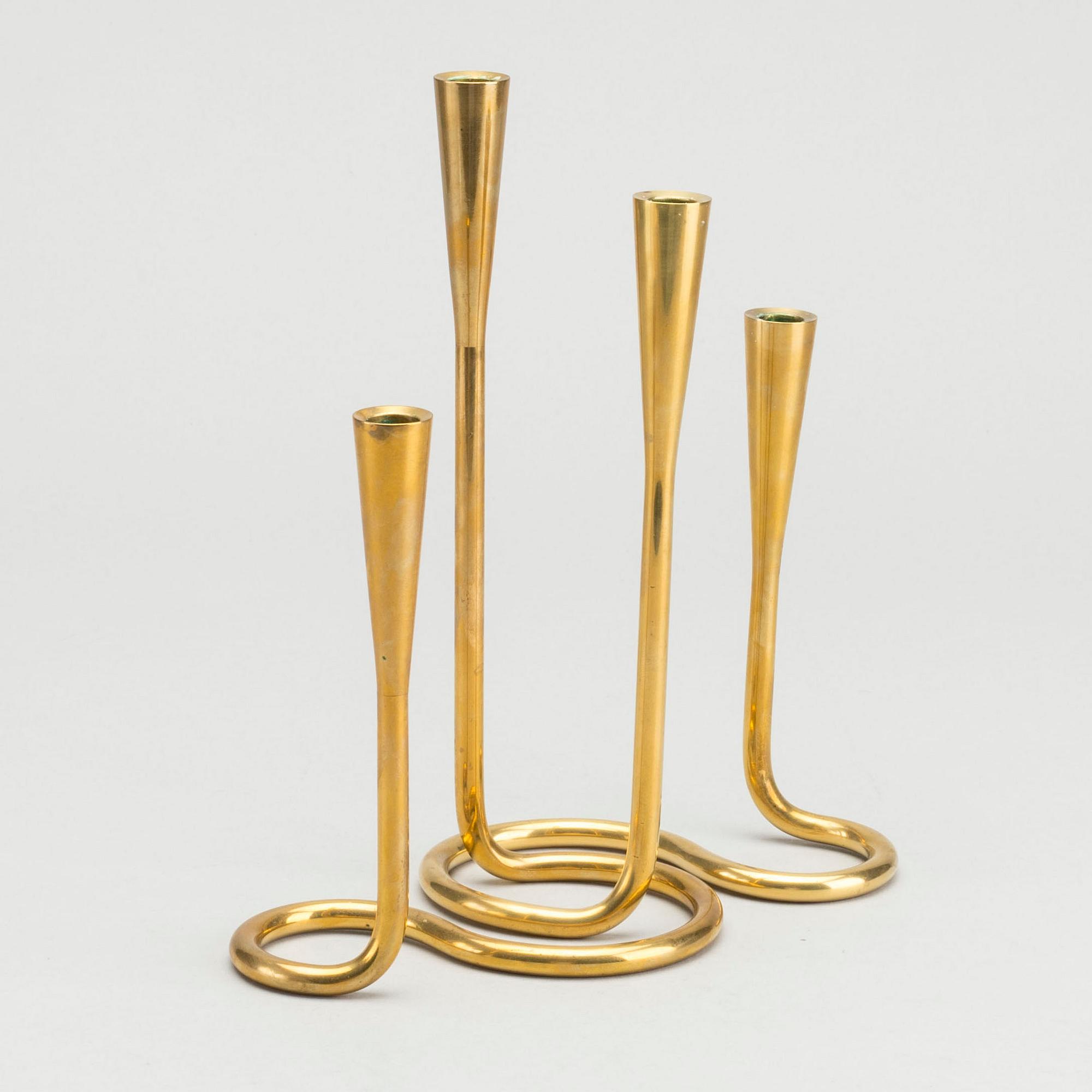 KANDELABRAR 4 st Dansk Design 1900-talets senare del.