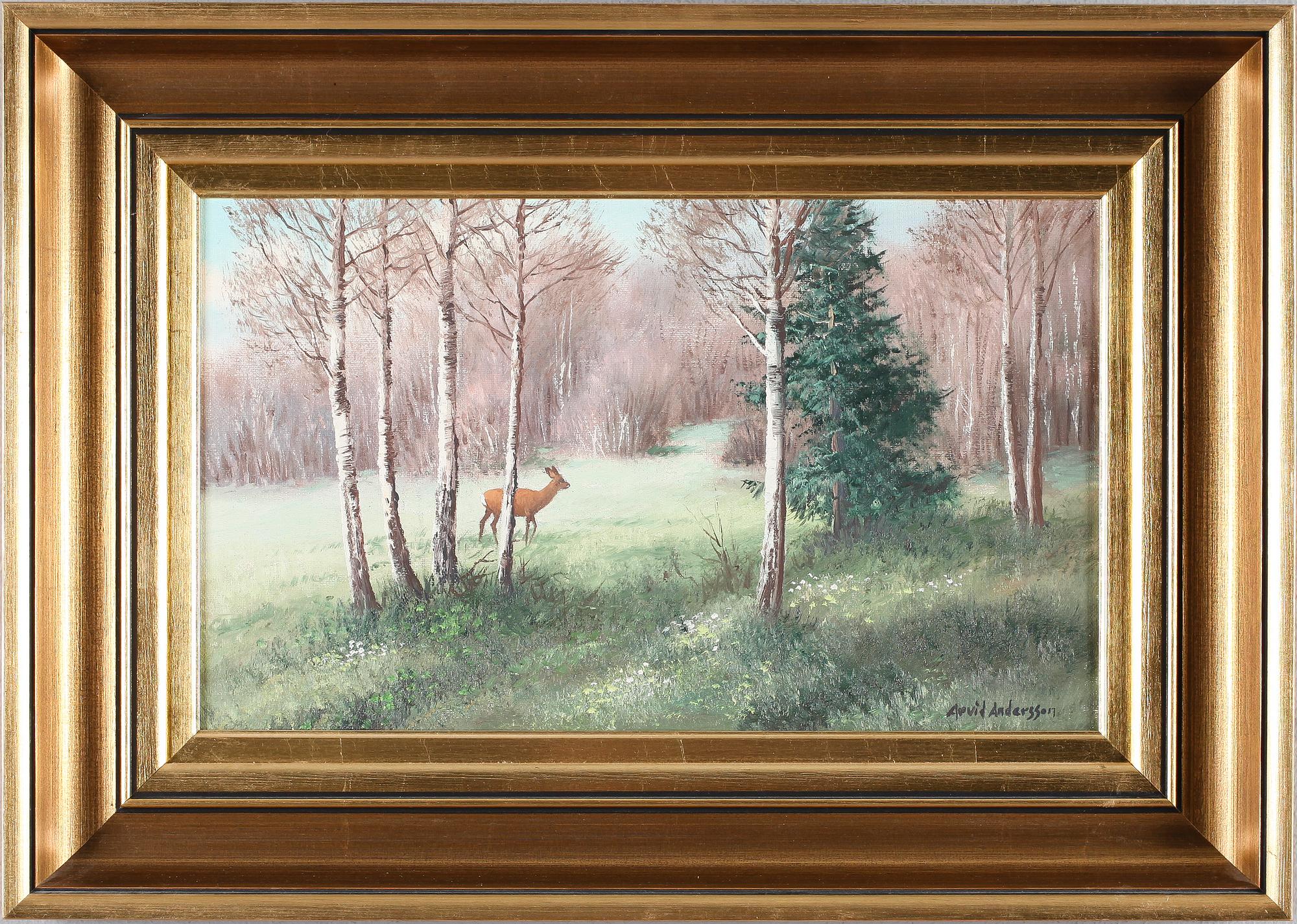 ARVID ANDERSSON, olja på duk, signerad.