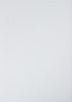 KATHARINA HINSBERG, Signed K. Hinsberg and dated 31.8.2000 RT 60 Quenado - Socorro. Perforated paper.