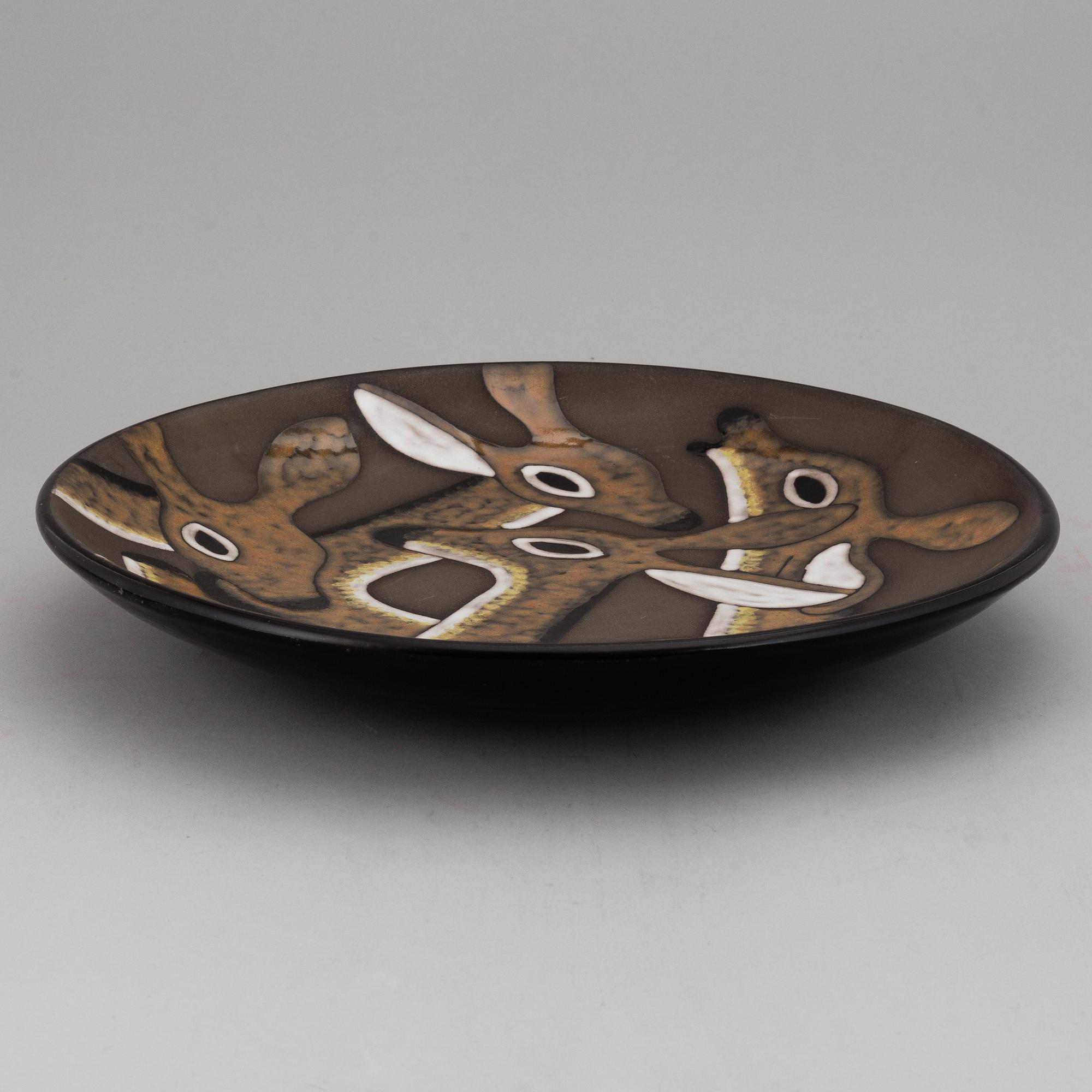VICKE LINDSTRAND, fat, Upsala-Ekeby 1949-50, modell 3025.