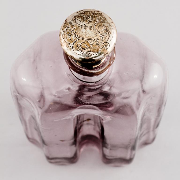 FLASKA, glas, 1800-tal.