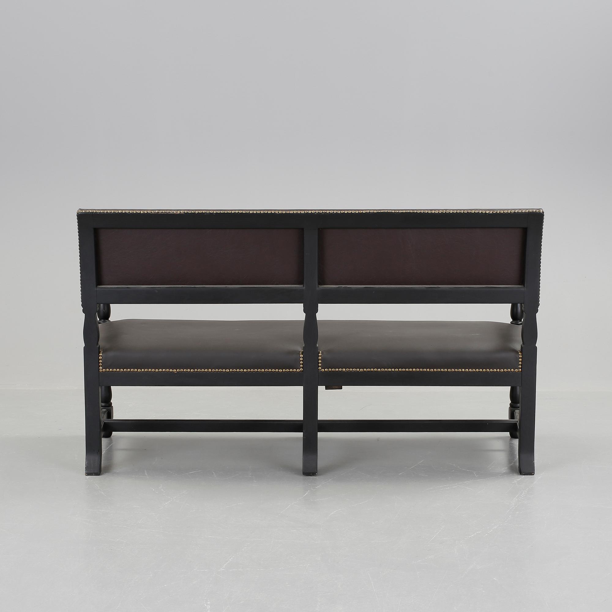 SOFFA, barockstil, brickmärkt Carl Johansson Möbler, Stockholm. 1910-tal.